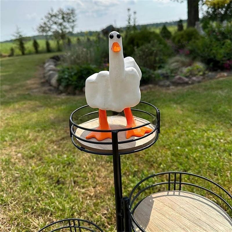 Funny Little Duck Resin Statue Christmas Decorations, Room Decoration, Lovely Craft Decoration Family Office Desk Surface Panel Housewarming Gifts, Summer Gifts, Bedroom Decoration Accessories, Autumn Decoration Ornaments