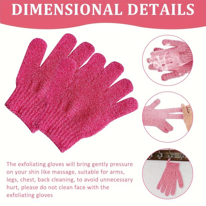 10 Pair Exfoliating Mitts, Consists Of 10 Colorful Double Sided Exfoliating Mitts For Deep Cleansing Of Dead Skin, Suitable For Beauty Spa Massage Skin Bath, Body Scrub Bath Accessories.