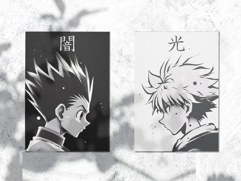 Hunter x Hunter Posters, Killua Poster, Gon Poster, Hot Anime Room Decor Wall Decoration