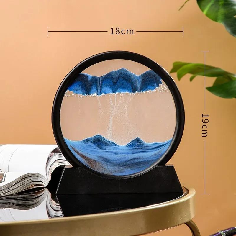 3D Hourglass Quicksand Moving Art