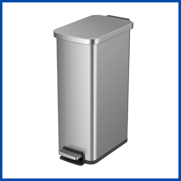 Better Homes & Gardens Stainless Steel Step Trash Can, 7.9 Gallon Capacity