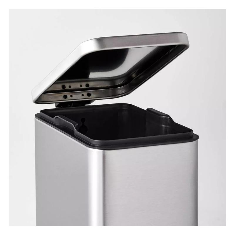 10L Stainless Slim Step Trash Can - With a removable liner for easy cleaning, it features a sleek design in a brushed fingerprint-resistant finish that adds chic style to your decor.