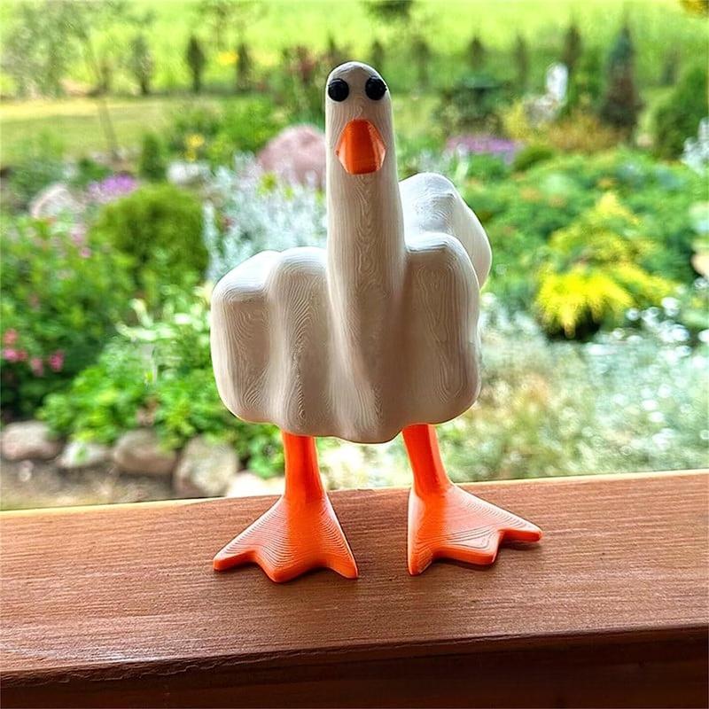 Funny Little Duck Resin Statue Christmas Decorations, Room Decoration, Lovely Craft Decoration Family Office Desk Surface Panel Housewarming Gifts, Summer Gifts, Bedroom Decoration Accessories, Autumn Decoration Ornaments