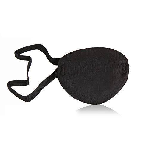 Eye Patches Pirate Mask Eyepatch for Lazy Eye Black Eye Patch for Glasses Medical Eye Patches for Adults Kids Children for Halloween Christmas Cosplay Pirate Theme Costume