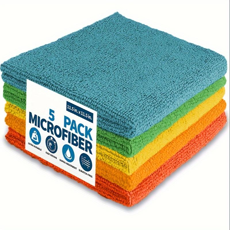 5  10  50pcs, Microfiber Cleaning Cloth, Dishwashing Cloth, Multifunctional Cleaning Towel, Household Rag, Kitchen Bathroom Cleaning Towel, Durable Absorbent Towel, Easily Remove Stains And Grease, Cleaning Supplies, Cleaning Gadgets