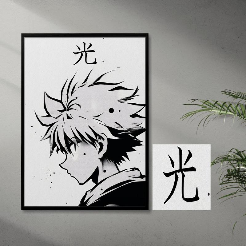 Hunter x Hunter Posters, Killua Poster, Gon Poster, Hot Anime Room Decor Wall Decoration