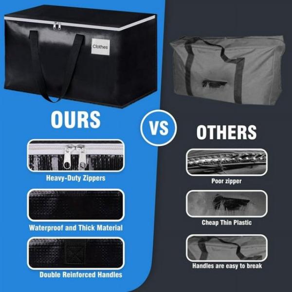 Heavy Duty Moving Bags Storage Chest & Boxes Lightweight Organiser