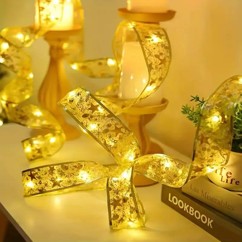 Christmas Ribbon Light, 100-LED Ribbon Light, Decorative Atmosphere String Light for Christmas Tree, Bedroom, Party, Wedding, Festival, Indoor Lighting