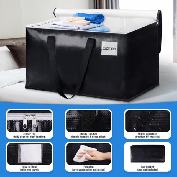 Heavy Duty Moving Bags Storage Chest & Boxes Lightweight Organiser