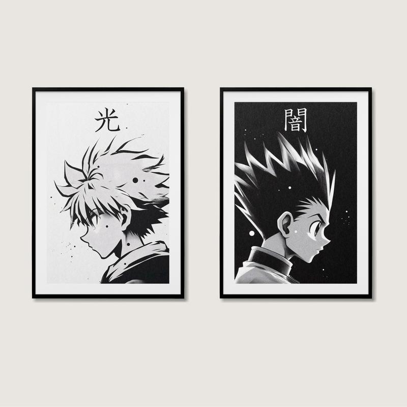 Hunter x Hunter Posters, Killua Poster, Gon Poster, Hot Anime Room Decor Wall Decoration