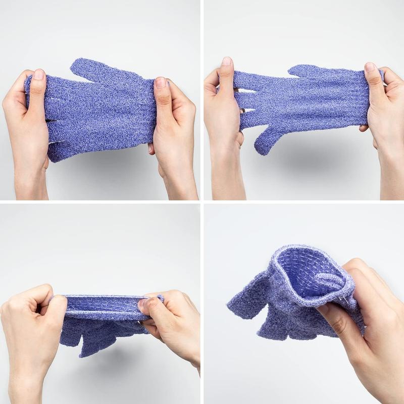 30 Count Exfoliating Gloves for Shower, 15 Colors Body Exfoliator Glove with Hanging Loop, Scrub Exfoliate Glove Mitt Bath Face Spa Hand Scrubber Wash Deep Scrubbing Dead Skin for Women Men