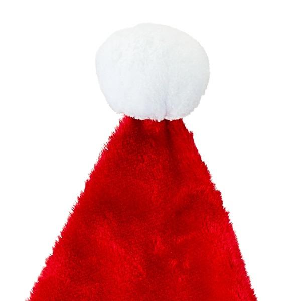 Classic Red & White Plush Santa Hat, Large, 17