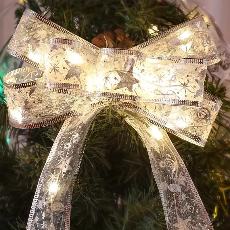 Christmas Ribbon Light, 100-LED Ribbon Light, Decorative Atmosphere String Light for Christmas Tree, Bedroom, Party, Wedding, Festival, Indoor Lighting