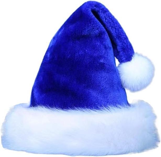 Santa Hat for Kids,Xmas Hat,Unisex Velvet Classic Toddler Santa Claus Hat for Christmas New Year Party all colours