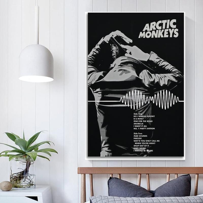 Arctic Monkeys Poster Vintage Music Poster Art Decor Painting Aesthetic Wall Art Canvas for Bedroom Decor