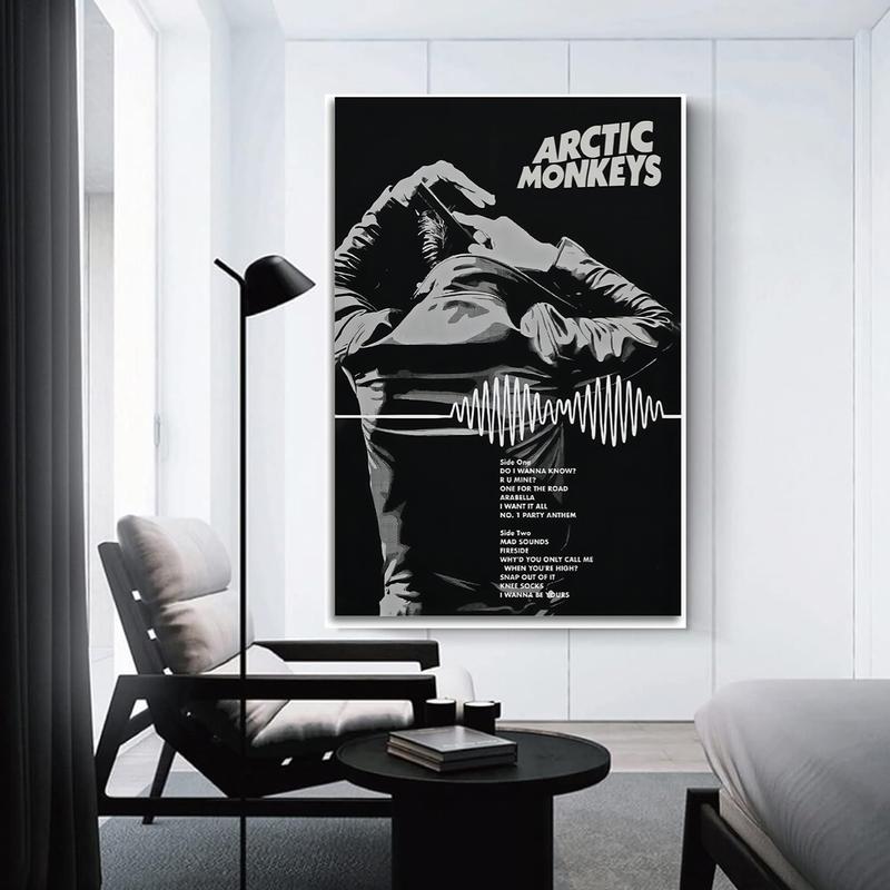 Arctic Monkeys Poster Vintage Music Poster Art Decor Painting Aesthetic Wall Art Canvas for Bedroom Decor