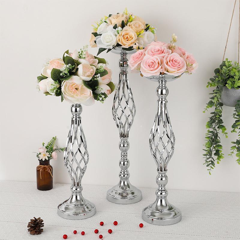 Wedding Centerpieces for Reception Tables, 1 Count Twisted Design Candle Holder Stands, Wedding Flower Arrangement Vase, Home Decor