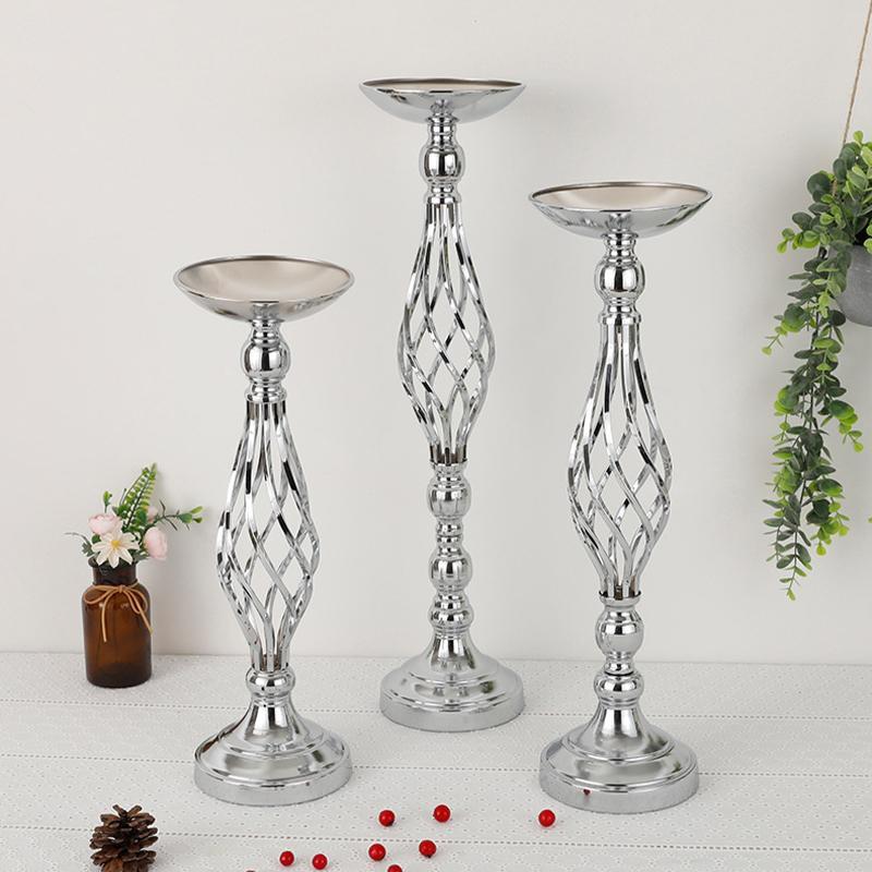 Wedding Centerpieces for Reception Tables, 1 Count Twisted Design Candle Holder Stands, Wedding Flower Arrangement Vase, Home Decor