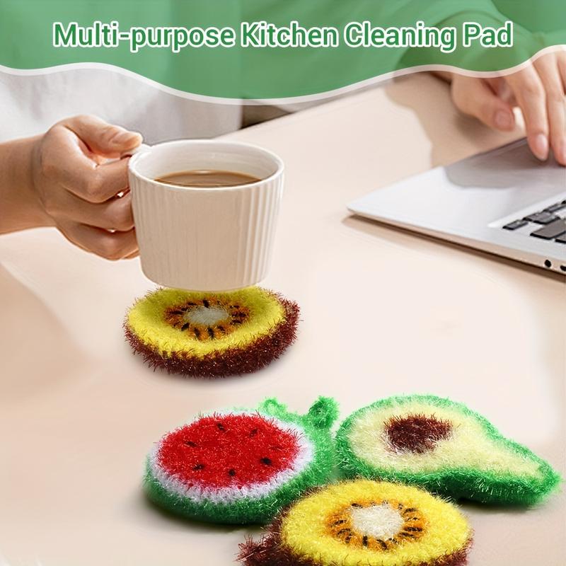 5-Piece Set: Scratch-Resistant Kitchen Cleaning Pads for Dishes, Eco-Friendly Double-Sided Scrubbers Sponges walmart display hanging