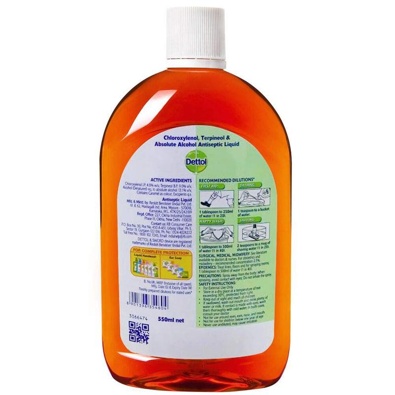 Antiseptic Disinfectant Liquid Dettol 550ml