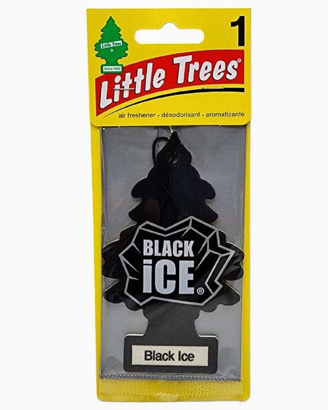 Little Trees Black Ice Hanging Air Freshener, Pack of 12