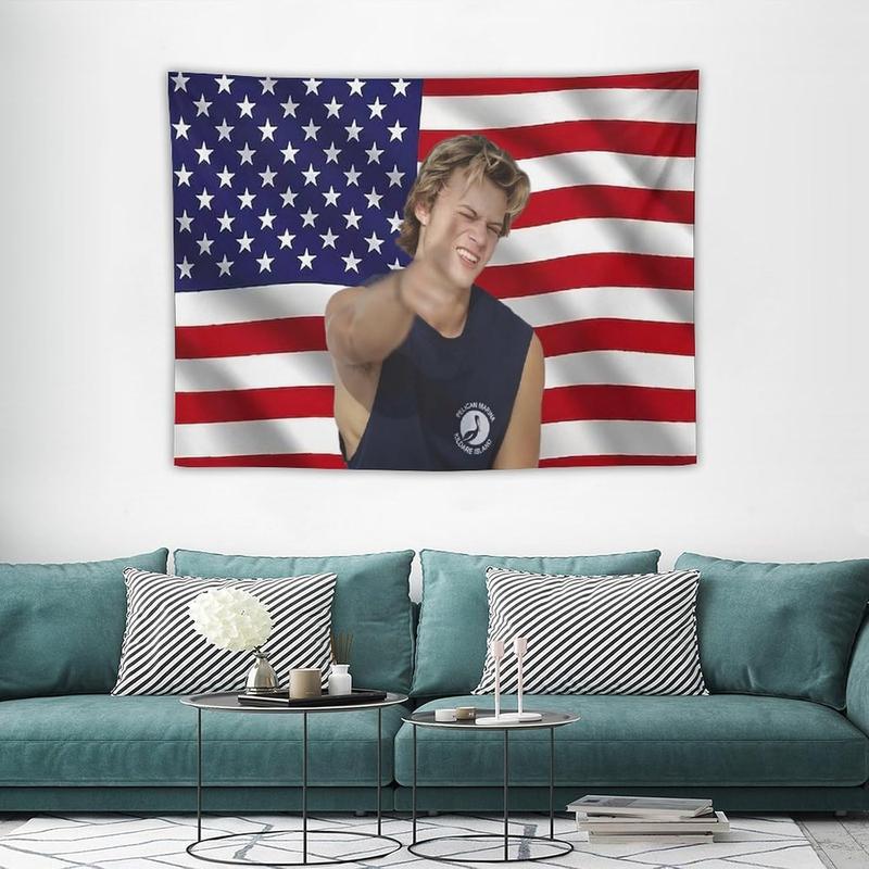 KIJDFKFYS JJ Art Tapestry Actor Star Wall Tapestry Pink American Maybank Flag Poster Suitable for College Dormitory Bedroom Living Room Office Party Decoration Goods Gift30 x40