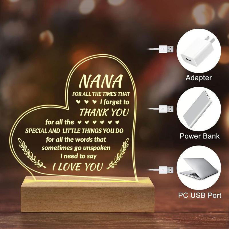 Nana Gifts, Christmas Gifts for Nana, Nana Birthday Gifts, Acrylic Gifts for Nana, Nana Gifts from Grandkids, Birthday Gifts for Nana, Grandma