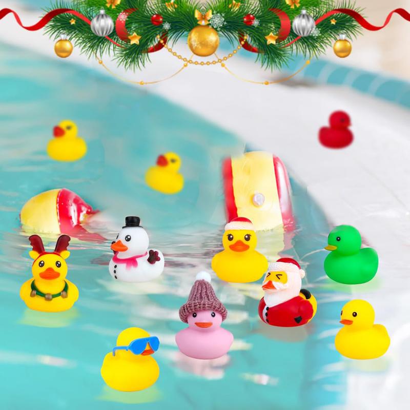 Christmas Countdown Blind Box, 1 Box Random Cute 24 Grid Duck Christmas Gift Box, Party Favors for Christmas, Party Gifts for Friends, Family, Classmates, Teachers, Christmas Advent Calendar Giftbox Set