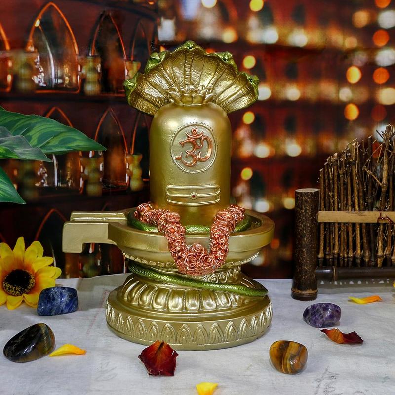 Hindu God Shiva Lingam Statue - India Home Temple Mandir Murti Lord Idol Indian Temple Pooja Item Puja Religious Sculpture Diwali Gifts Decor Ornaments Decor Ornaments spell jar