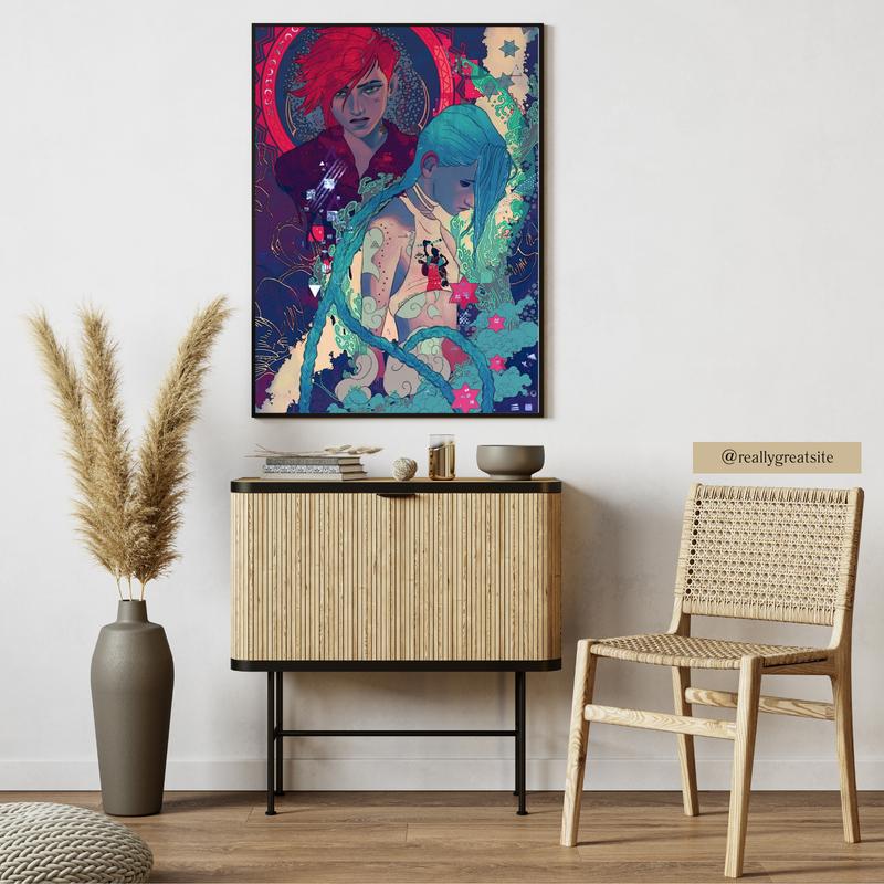 Riot Arcane Posters s2 - Vi and Jinx Art Print - Movie Fan Gift - No Frame wall decor Photo Artwork room decor new