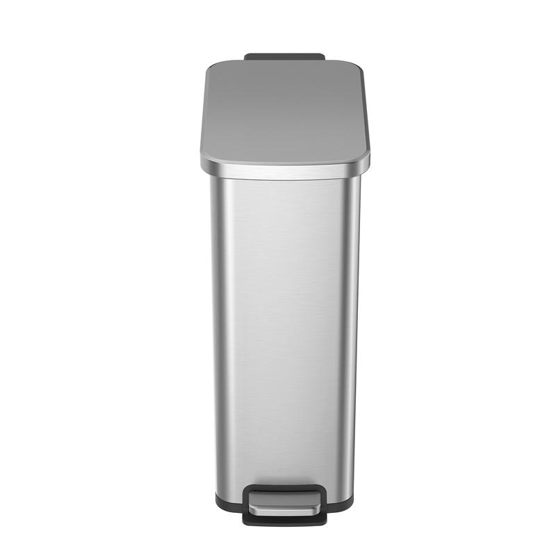 Better Homes & Gardens Slim Stainless Steel Kitchen Step Trash Can, 7.9 Gallon