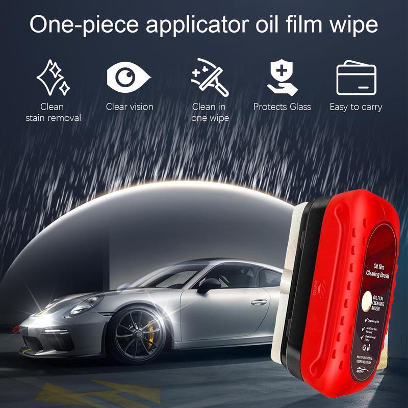 Windshield Cleaner, Car Glass Oil Film Cleaner, Versatile Effective Glass Cleaning Brush, Oil Film Cleaning Brush, Glass Cleaning Tool