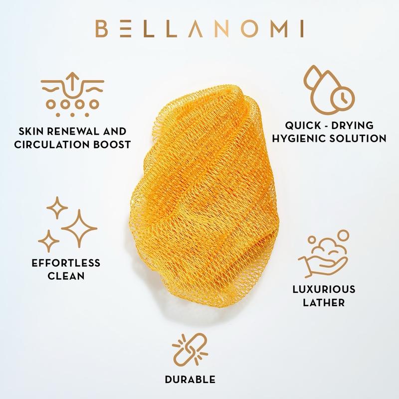 Bellanomi African Exfoliating Net Sponge, Ethically Sourced from Nigeria Bath Shower