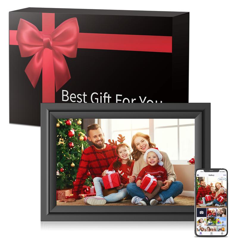 Christmas Newyear Gift SAMMIX Digital Picture Frame, 10.1 Inch WiFi Digital Photo Frame, IPS HD Touch Screen Electronic Picture Frame, 16GB Storage, Slideshow, Easy to Share Photos and Video via Uhale APP, Gifts for Mom