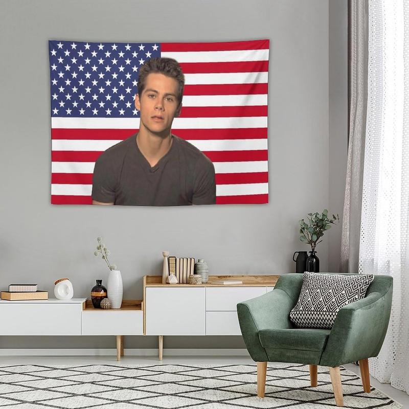 Dylan Star Obrien Tapestry Flag Poster Dormitory Living Room Bedroom Interesting National Flag Indoor And Outdoor Decoration Wall Aesthetic Art Home Decoration Supplies Merch