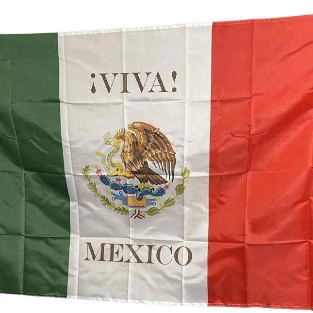 Viva Mexico Flag Patriotic Celebrating Or Decoration Banner 3x5 ft - Perfect for Home Decor and Festive Parties - Ornaments