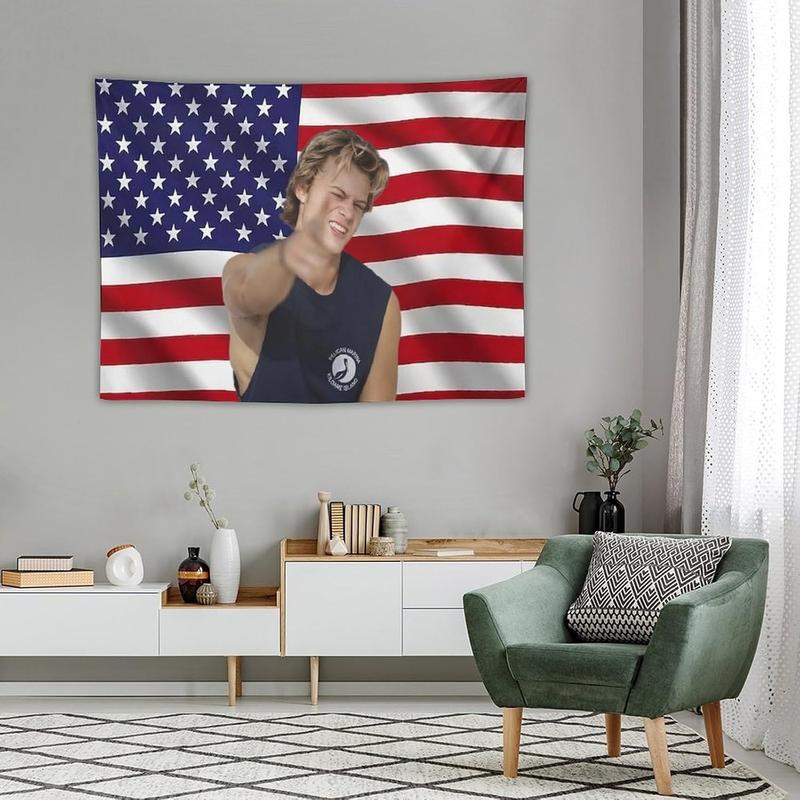 KIJDFKFYS JJ Art Tapestry Actor Star Wall Tapestry Pink American Maybank Flag Poster Suitable for College Dormitory Bedroom Living Room Office Party Decoration Goods Gift30 x40