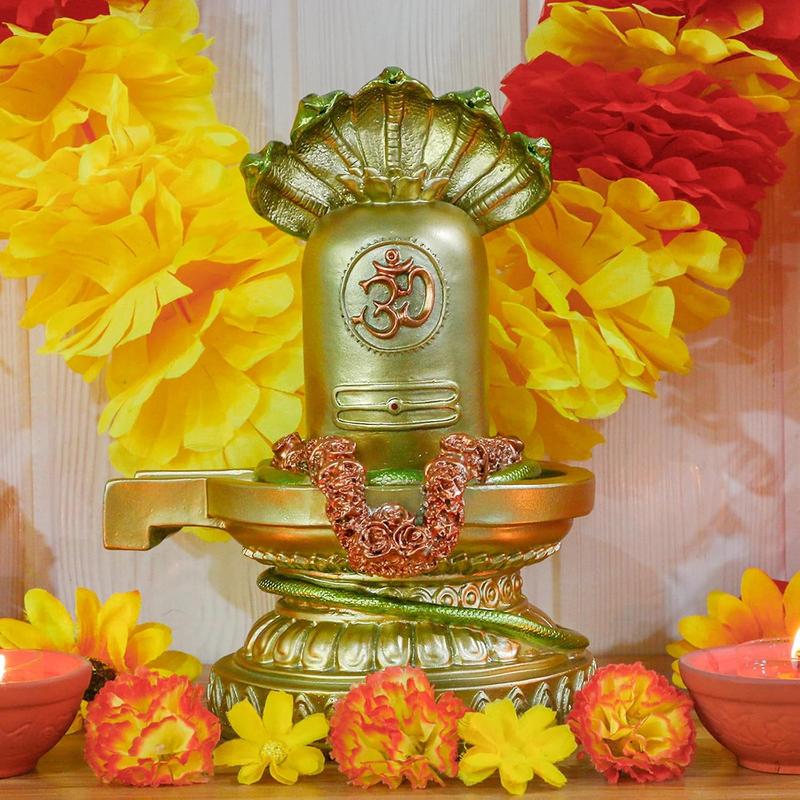 Hindu God Shiva Lingam Statue - India Home Temple Mandir Murti Lord Idol Indian Temple Pooja Item Puja Religious Sculpture Diwali Gifts Decor Ornaments Decor Ornaments spell jar