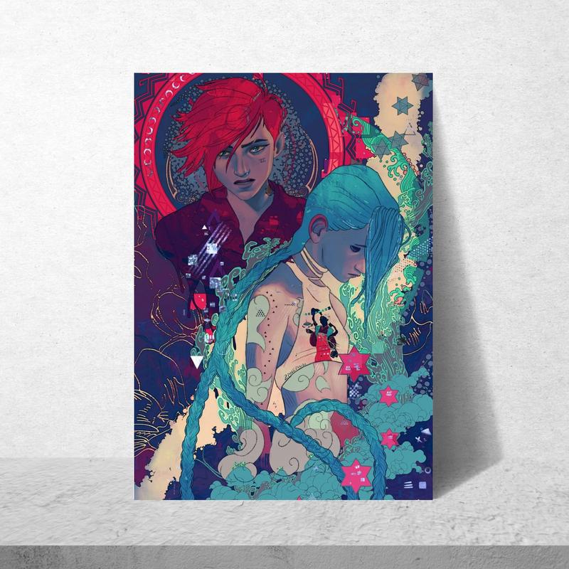 Riot Arcane Posters s2 - Vi and Jinx Art Print - Movie Fan Gift - No Frame wall decor Photo Artwork room decor new