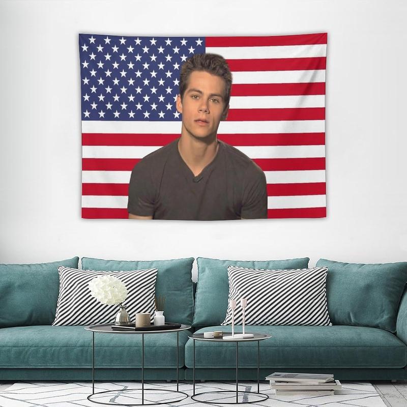 Dylan Star Obrien Tapestry Flag Poster Dormitory Living Room Bedroom Interesting National Flag Indoor And Outdoor Decoration Wall Aesthetic Art Home Decoration Supplies Merch