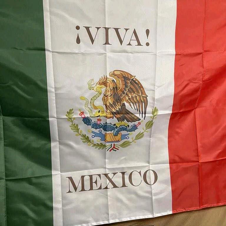 Viva Mexico Flag Patriotic Celebrating Or Decoration Banner 3x5 ft - Perfect for Home Decor and Festive Parties - Ornaments