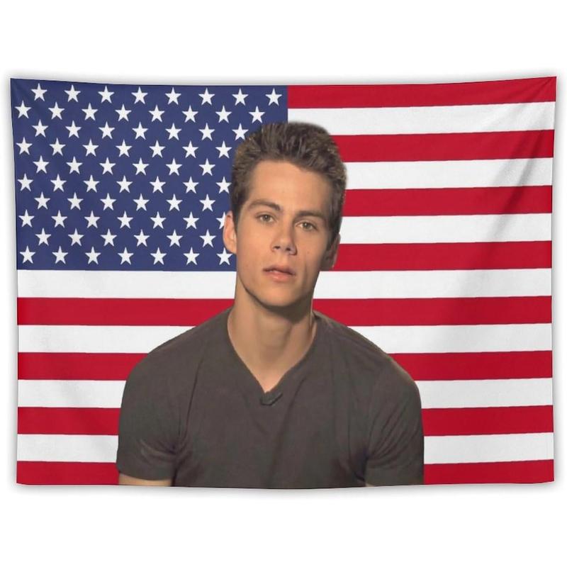 Dylan Star Obrien Tapestry Flag Poster Dormitory Living Room Bedroom Interesting National Flag Indoor And Outdoor Decoration Wall Aesthetic Art Home Decoration Supplies Merch