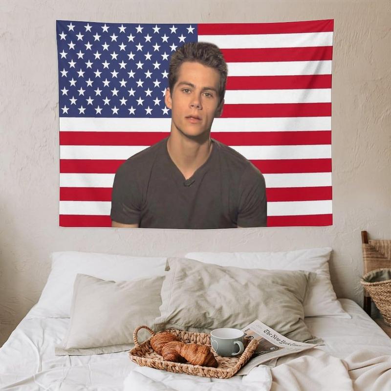 Dylan Star Obrien Tapestry Flag Poster Dormitory Living Room Bedroom Interesting National Flag Indoor And Outdoor Decoration Wall Aesthetic Art Home Decoration Supplies Merch