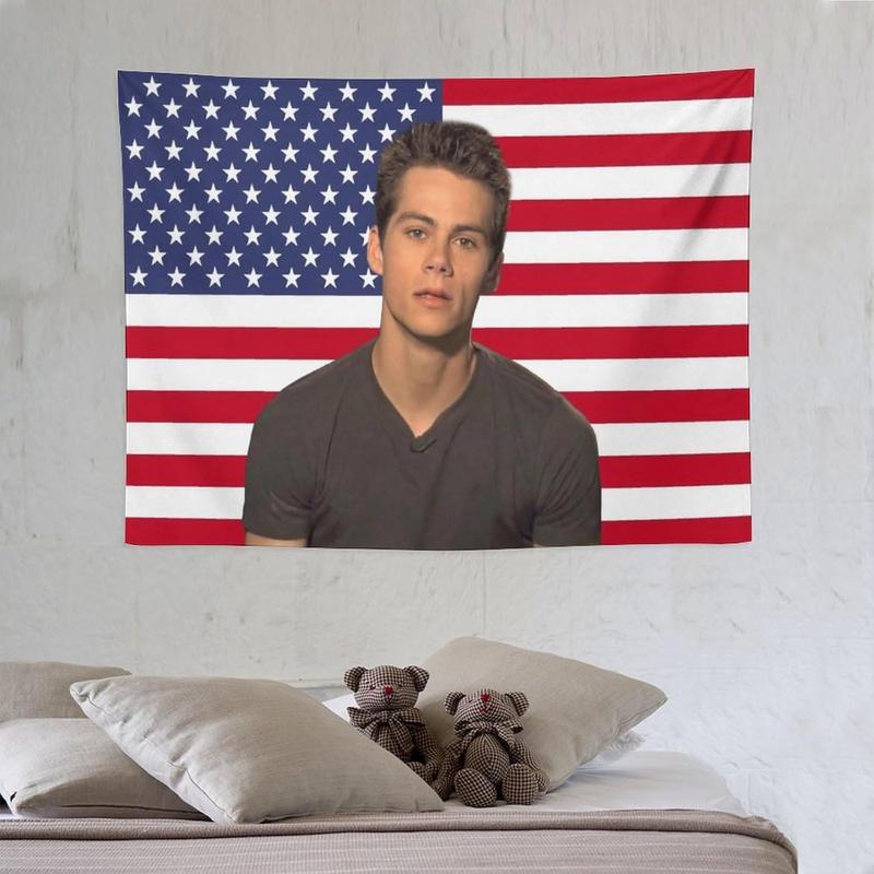 Dylan Star Obrien Tapestry Flag Poster Dormitory Living Room Bedroom Interesting National Flag Indoor And Outdoor Decoration Wall Aesthetic Art Home Decoration Supplies Merch