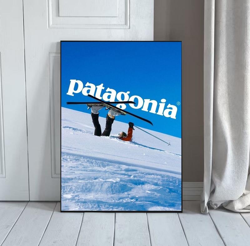 Patagonia Skiing Poster