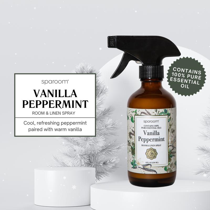 Sparoom Vanilla Peppermint Essential Oil Room and Linen Spray