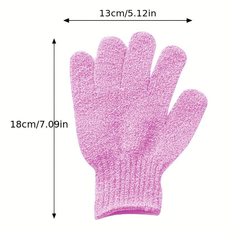 Five Finger Body Scrub Exfoliating Glove, 1 Count Body Scrub Mitt, Body Scrub Gloves, Bathroom Scrubber for Body Wash, Exfoliating Body Wash Shower Gloves for Home Bathroom