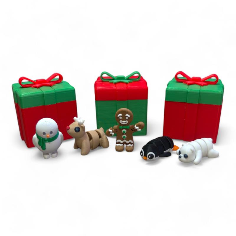 Christmas Present Mini's! - Great Decoration and fun for all ages! Plastic Set Pack