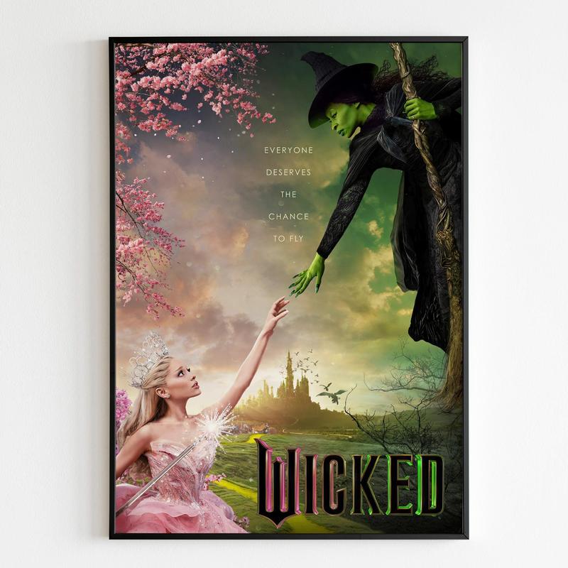 Wicked Movie Poster, Wicked Glinda 2024 Movie Posters - Frame Not Included