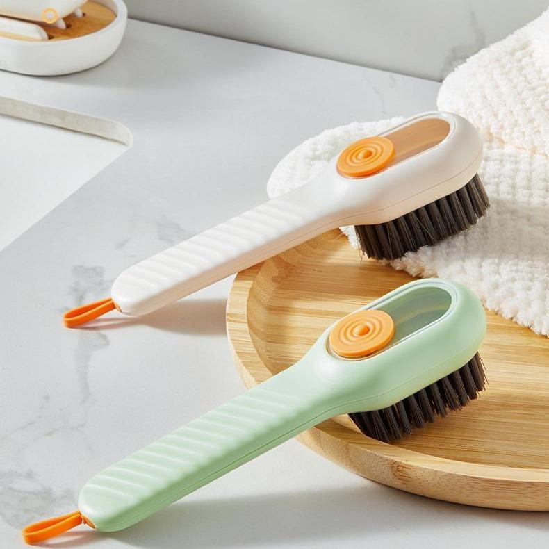 Liquid Shoe Brush, Multifunctional Brush, Soft Hair, Suitable for Professional shoes, Do not hurt the shoes, Can Be Used for Home Washing and Clothing, Special Shoe Brush Adjustable Car Glass Cleaning Brush